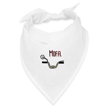 Mofa Lenker 25 Kmh Statement - Bandana Dreieckstuch - Weiß - Vorne