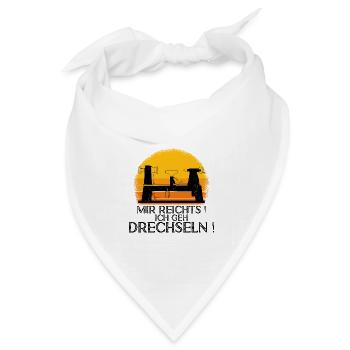 Drechsler Drechseln Drechselbank Drechsel - Bandana Dreieckstuch - Weiß - Vorne