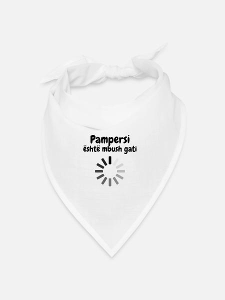 Lätzchen Kind Albanisch Hajgare - Bandana Dreieckstuch - Weiß