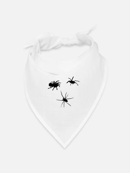 Spinnen Insekt Ekelig Giftig Geschenkidee - Bandana Dreieckstuch - Weiß