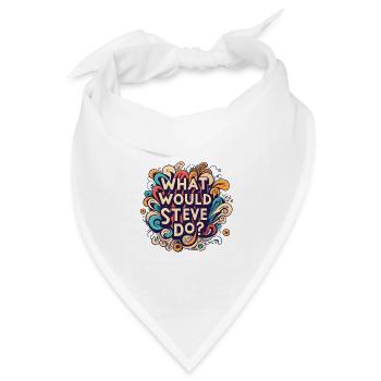 What would Steve do Steven - Bandana Dreieckstuch - Weiß - Vorne
