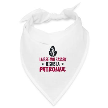 Lass mich passieren, ich bin der - Bandana Dreieckstuch - Weiß - Vorne