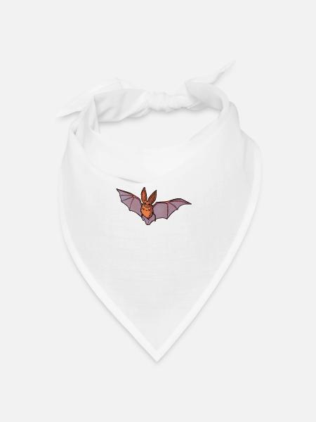 Neva die Fledermaus - Bandana Dreieckstuch - Weiß