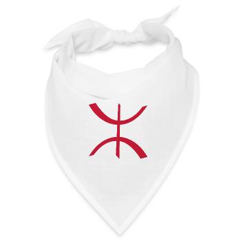 Z Imazighen (Amazigh innen) - Bandana Dreieckstuch - Weiß - Vorne