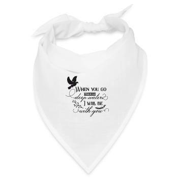 I Will Be With You - Bandana Dreieckstuch - Weiß - Vorne