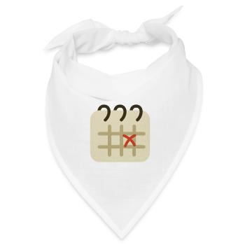 Arabica - calendar - Bandana Dreieckstuch - Weiß - Vorne