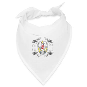 Österreich Österreich Do Bin Ich Hier, Ich Gehe - Bandana Dreieckstuch - Weiß - Vorne