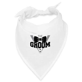 The Groom - Ehe - Bandana Dreieckstuch - Weiß - Vorne