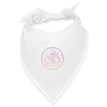 Om Yoga Namaste - Bandana Dreieckstuch - Weiß - Vorne