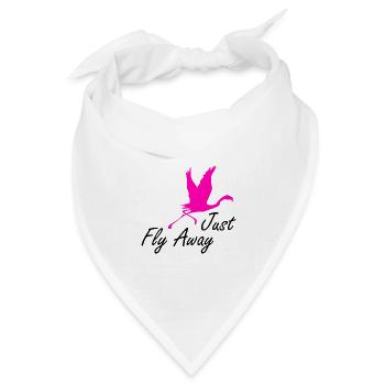 Flamingos Flamingo - Bandana Dreieckstuch - Weiß - Vorne