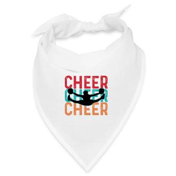 Jubeln jubeln Varsity -Spieler Gift - Bandana Dreieckstuch - Weiß - Vorne