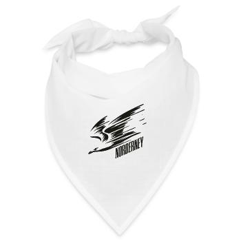 Norderney Sturzflug Tiefflieger Möwe Urlaub T-Shir - Bandana Dreieckstuch - Weiß - Vorne