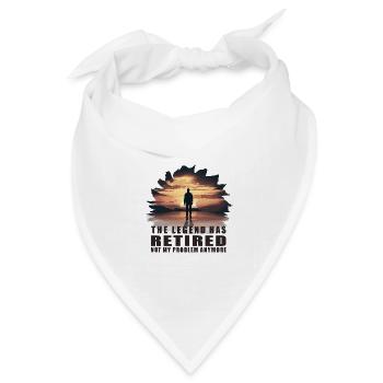 Retired Not My Problem Anymore für einen Camper - Bandana Dreieckstuch - Weiß - Vorne