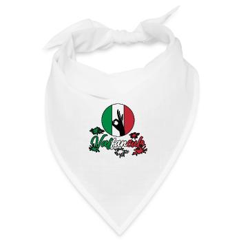 Italien Italiener Vaffanculo - Bandana Dreieckstuch - Weiß - Vorne