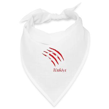 Türkei Türkiye - Bandana Dreieckstuch - Weiß - Vorne