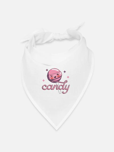 Candy Lollipop Halloween - Bandana Dreieckstuch - Weiß