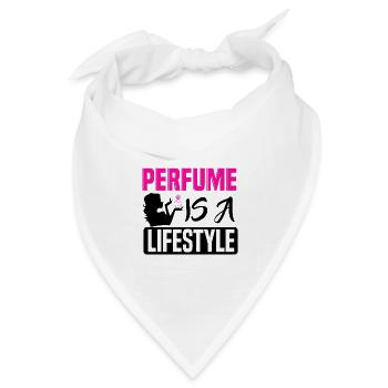 Parfüm Fragrance Perfüm Perfume Parfum Duft - Bandana Dreieckstuch - Weiß - Vorne