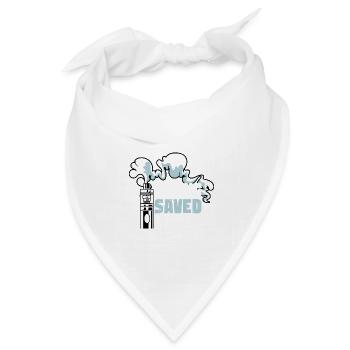 Rettete mein Leben Vape Store -Besitzer Geschenk - Bandana Dreieckstuch - Weiß - Vorne