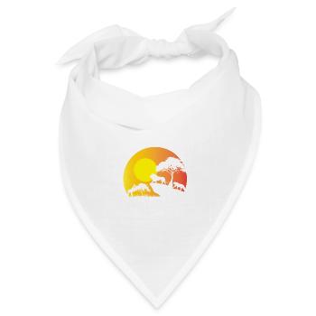Gehört in Safari Backpacker Geschenk - Bandana Dreieckstuch - Weiß - Vorne