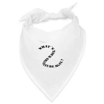 whats your signature move black - Bandana Dreieckstuch - Weiß - Vorne