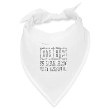 Software Ingenieur Informatiker Programmierer - Bandana Dreieckstuch - Weiß - Vorne