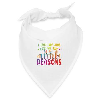 Niedliche Kindergärtnerin Geschenke & Kleidung - Bandana Dreieckstuch - Weiß - Vorne