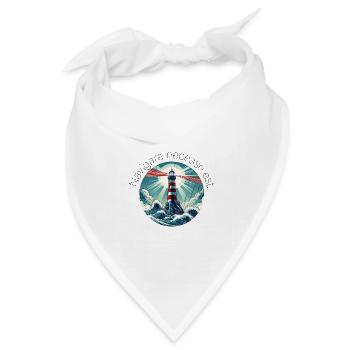 navigare necesse est - Bandana Dreieckstuch - Weiß - Vorne