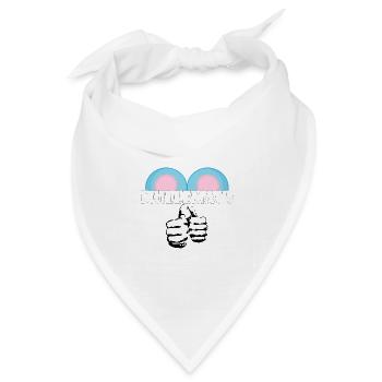 Kosename Mullemaus Geschenkidee - Bandana Dreieckstuch - Weiß - Vorne