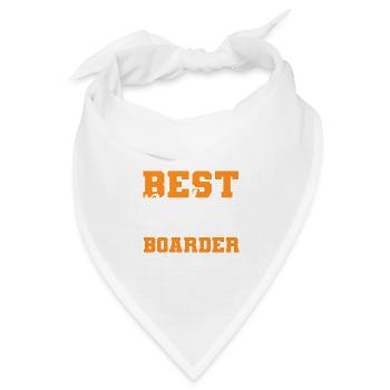 Beste Paddel -Boarder Rettungsschwimmer Geschenk - Bandana Dreieckstuch - Weiß - Vorne