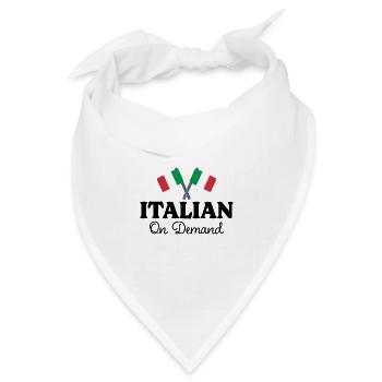Italienisch Übersetzer Italienisch Dolmetscher - Bandana Dreieckstuch - Weiß - Vorne