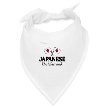 Japanisch Übersetzer Japanisch Dolmetscher - Bandana Dreieckstuch - Weiß - Vorne