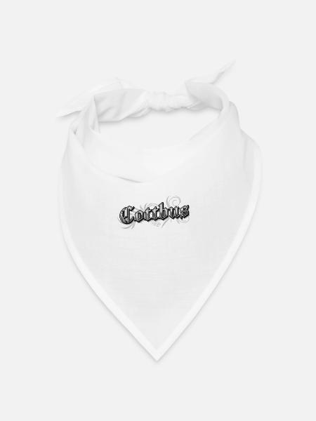 Cottbus Ostdeutschland Vintage Look - Bandana Dreieckstuch - Weiß