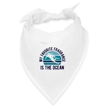 Apnoetaucher Freitaucher Taucher - Bandana Dreieckstuch - Weiß - Vorne
