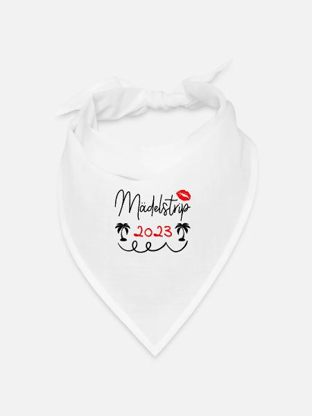 Mädelstrip 2023 Girls Trip Crew Mädelstour Mädels - Bandana Dreieckstuch - Weiß