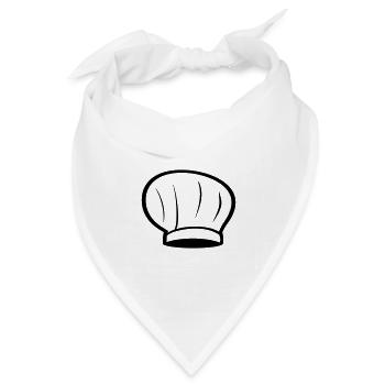 Küchenchef - Bandana Dreieckstuch - Weiß - Vorne