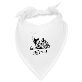Samariter - be different - Bandana Dreieckstuch - Weiß - Vorne