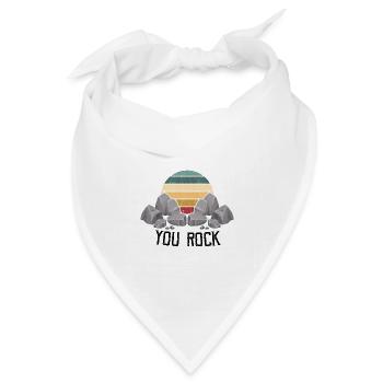 Mineraliensammler und Erze Mineralien Fan - Bandana Dreieckstuch - Weiß - Vorne