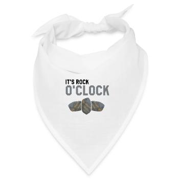 Mineraliensammler und Erze Mineralien Fan - Bandana Dreieckstuch - Weiß - Vorne