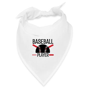 baseballspieler. Baseball-Trainer. - Bandana Dreieckstuch - Weiß - Vorne