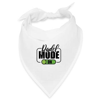 Padel Tennis Paddel Padelball Padeln Padeltennis - Bandana Dreieckstuch - Weiß - Vorne