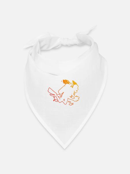 Herren Diving Free Dive Scuba Diver Diver - Bandana Dreieckstuch - Weiß