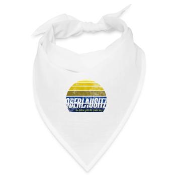 Oberlausitzer Sonnenaufgang - Bandana Dreieckstuch - Weiß - Vorne