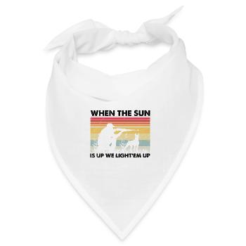Lustige Entenjagd Design Jäger Jagen Enten Design - Bandana Dreieckstuch - Weiß - Vorne