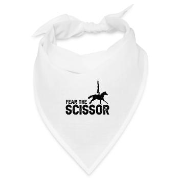 Voltigieren Design und Voltigieren Pferde Designs - Bandana Dreieckstuch - Weiß - Vorne