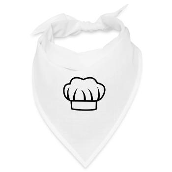Küchenchef - Bandana Dreieckstuch - Weiß - Vorne