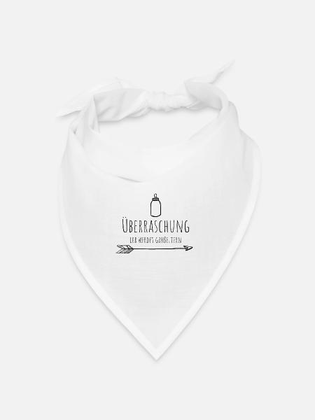 Überraschung ihr werdet Großeltern - Bandana Dreieckstuch - Weiß