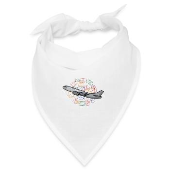 Lass uns reisen Reisender Gift - Bandana Dreieckstuch - Weiß - Vorne