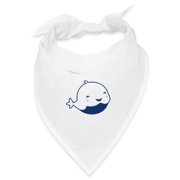 Baby-Wal - Bandana Dreieckstuch - Weiß - Vorne