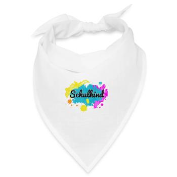 Schulkind Einschulung - Bandana Dreieckstuch - Weiß - Vorne