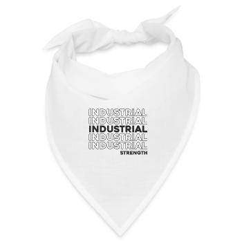 Industrieller Techno - Bandana Dreieckstuch - Weiß - Vorne